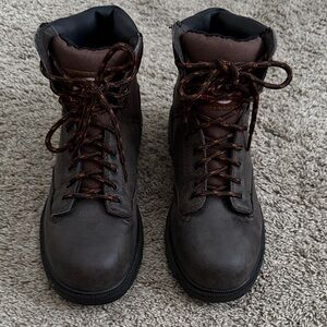Brahma Dark Brown Lace-Up Boots